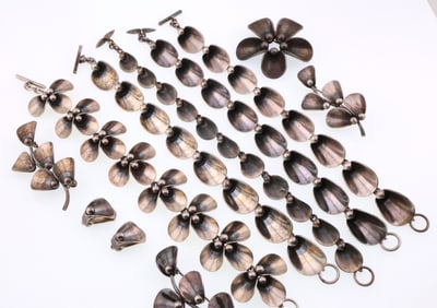 Niels Erik From; Modernist Sterling Silver Jewelry Group