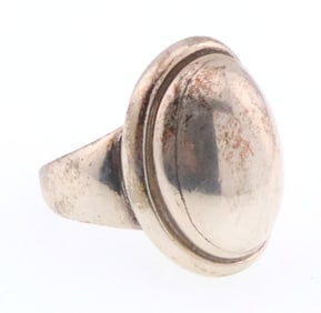 Georg Jensen, Denmark; Modernist Sterling Silver Ring