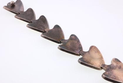 Bent Knudsen, Denmark; Modernist Sterling Silver Bracelet