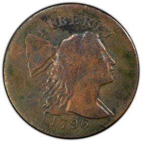 1796 1C Liberty Cap Large Cent PCGS Enviromental Damage-F Detail