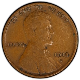 1914-D 1C Lincoln Cent PCGS VF30