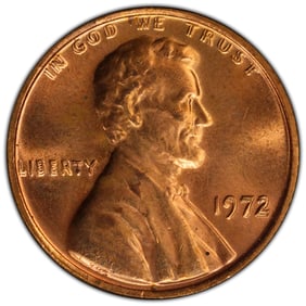 1972 1C Lincoln Cent Doubled Die Obverse PCGS MS65RD