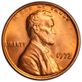 1972 1C Lincoln Cent Doubled Die Obverse PCGS MS66RD