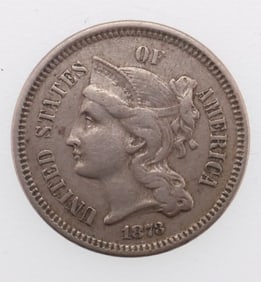 1873 3C Nickel Three-Cent Piece