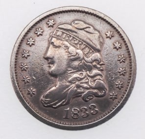 1833 H10C Capped Bust Silver Half Dime