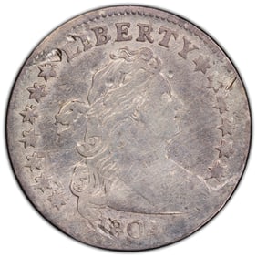 1804 10C Draped Bust Silver Dime 13 Star Reverse PCGS F-Detail