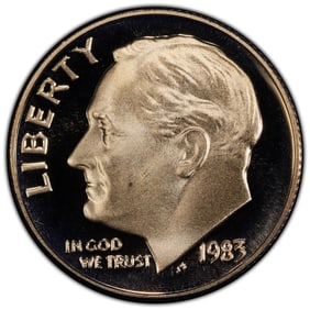 1983 10C S Roosevelt Dime PCGS PR69DCAM