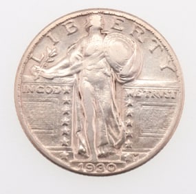 1930 25C Standing Liberty Silver Quarter