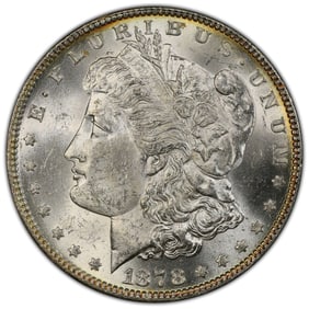 1878 7TF $1 Reverse of 1879 Morgan Silver Dollar PCGS MS61