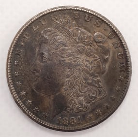1881-CC $1 Morgan Silver Dollar