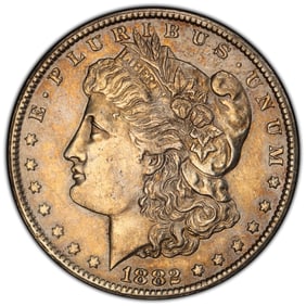 1882-CC $1 Morgan Silver Dollar PCGS Cleaned-AU Detail