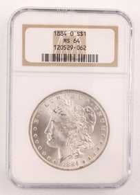 1884-O $1 Morgan Silver Dollar NGC MS64