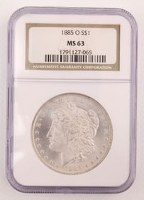 1885-O $1 Morgan Silver Dollar NGC MS63