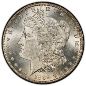 1889-S $1 Morgan Silver Dollar PCGS MS63