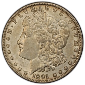 1891-CC $1 Morgan Silver Dollar PCGS Altered Surf.-AU Detail