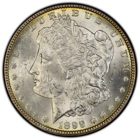1899 $1 Morgan Silver Dollar PCGS MS63