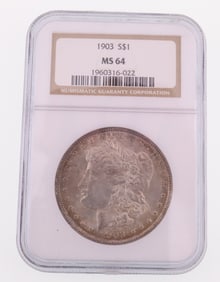 1903 $1 Morgan Silver Dollar NGC MS64