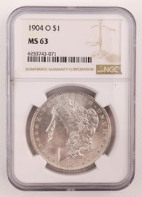 1904-O $1 Morgan Silver Dollar NGC MS63