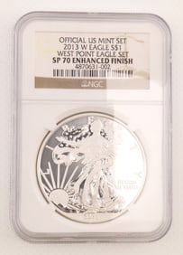 2013-W Eagle S$1 American Silver Eagle SP70 Enhanced Finish