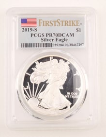 2019-S S$1. American Silver Eagle PCGS PR70DCAM