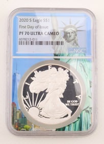2020-S Eagle S$1. American Silver Eagle NGC PF70 Ultra Cameo