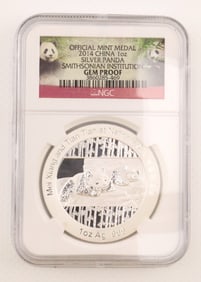2014 China 1oz GEM Proof Silver Panda