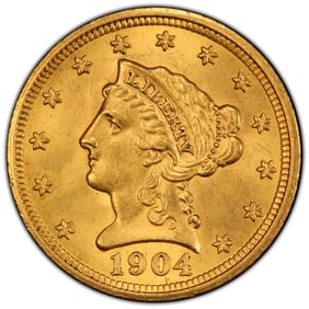 1904 $2.50 Liberty Head Gold PCGS MS65