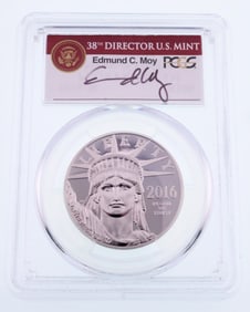 2016-W $100 Statue of Liberty First Strike 1 Oz Platinum PCGS PR69DCAM