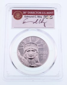 2016-W $100 Statue of Liberty First Strike 1 Oz Platinum PCGS PR69DCAM