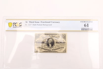 Fr. 1227 3C Third Issue Fractional Currency PCGS UNC61