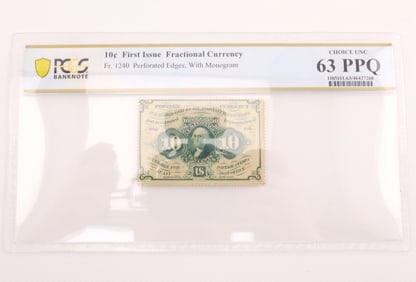 Fr. 1240 10C First Issue Fractional Currency PCGS Choice UNC63PPQ