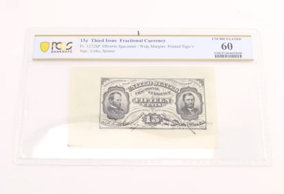 Fr. 1272SP 15C Third Issue Fractional Currency PCGS UNC60