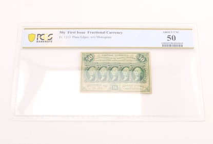 Fr. 1313 50C First Issue Fractional Currency PCGS About UNC50