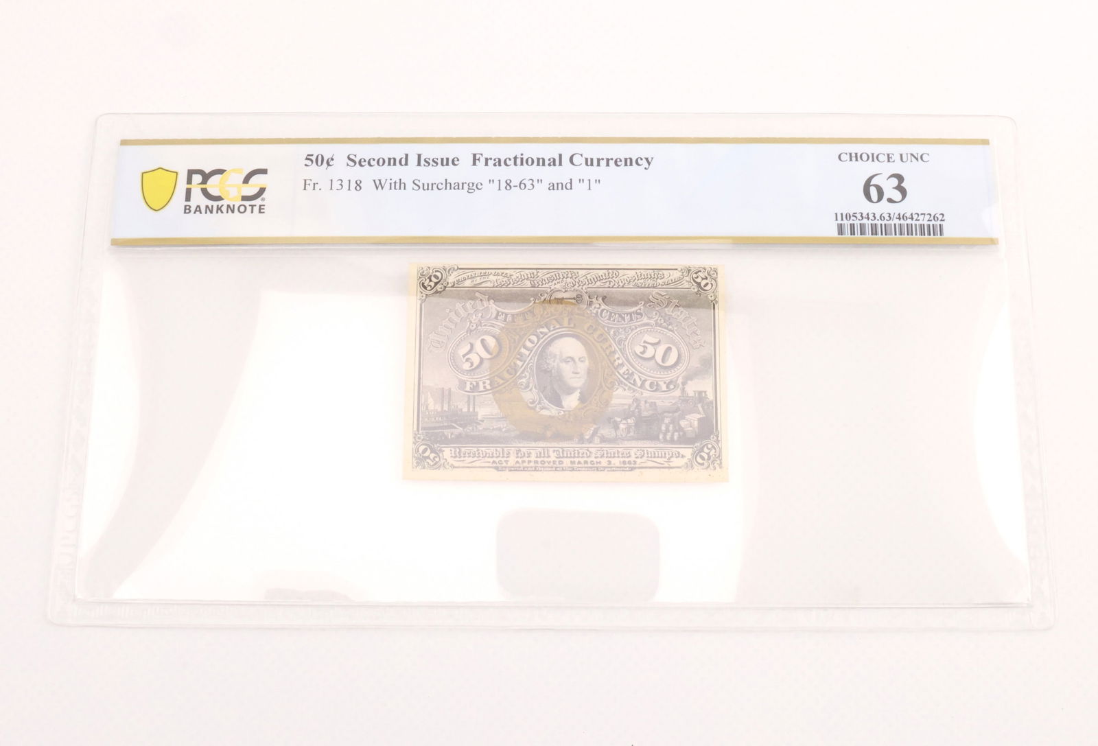 Fr. 1318 50C Second Issue Fractional Currency PCGS Choice UNC63 (1 of 2)