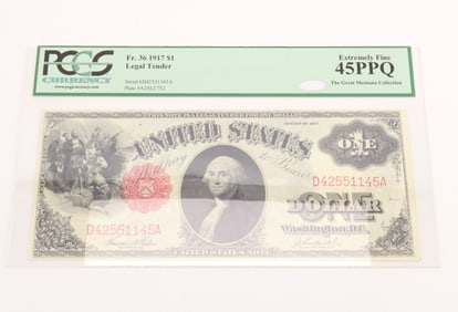 Fr. 36 1917 $1 Legal Tender PCGS XF45PPQ