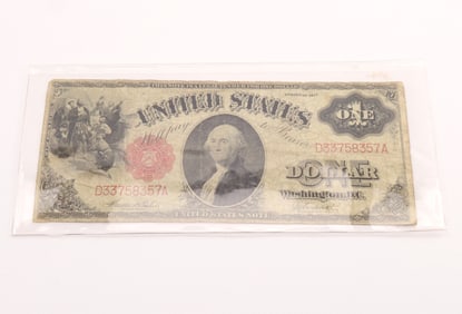 Fr. 36 $1 Legal Tender Sawhorse Reverse Note