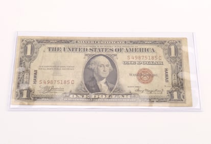 1935A Hawaii $1 Silver Certificate