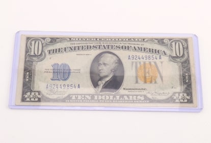 Fr. 1702 $10 Silver Certificate Yellow Seal