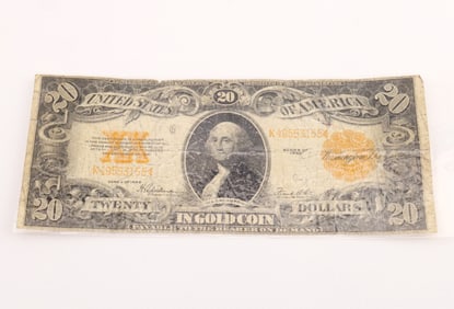 Fr. 1187 $20 Gold Certificate (Laminated)
