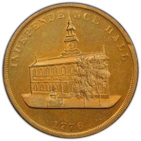 1876 SC$1 HK-27 Copper PCGS MS64RB