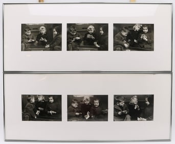 Ruth Orkin "The Card Players" Six Gelatin Silver Printed Photographs