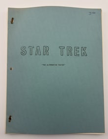 Star Trek: TOS Original Series Script "The Alternative Factor"
