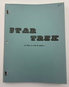 Star Trek: TOS Original Series Script "Is There In Truth No Beauty?"