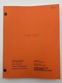 Star Trek: TOS Original Series Script "Plato's Stepchildren"