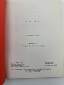 Star Trek: TOS Original Series Script "The Mark Of Gideon"