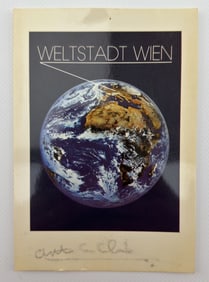 Arthur C. Clarke Autographed Post Card