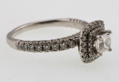 Platinum 1.02 ct Diamond Ring 4.5g GSI Cert