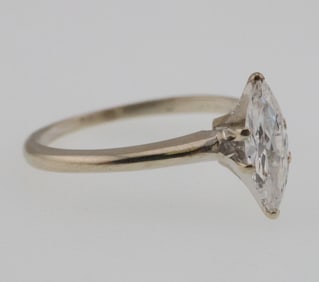 14k Gold 0.40 ct Diamond Solitaire Ring 1.4g