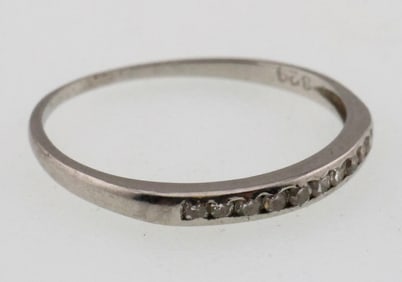 Platinum Vintage Diamond Band/Ring 1.1g