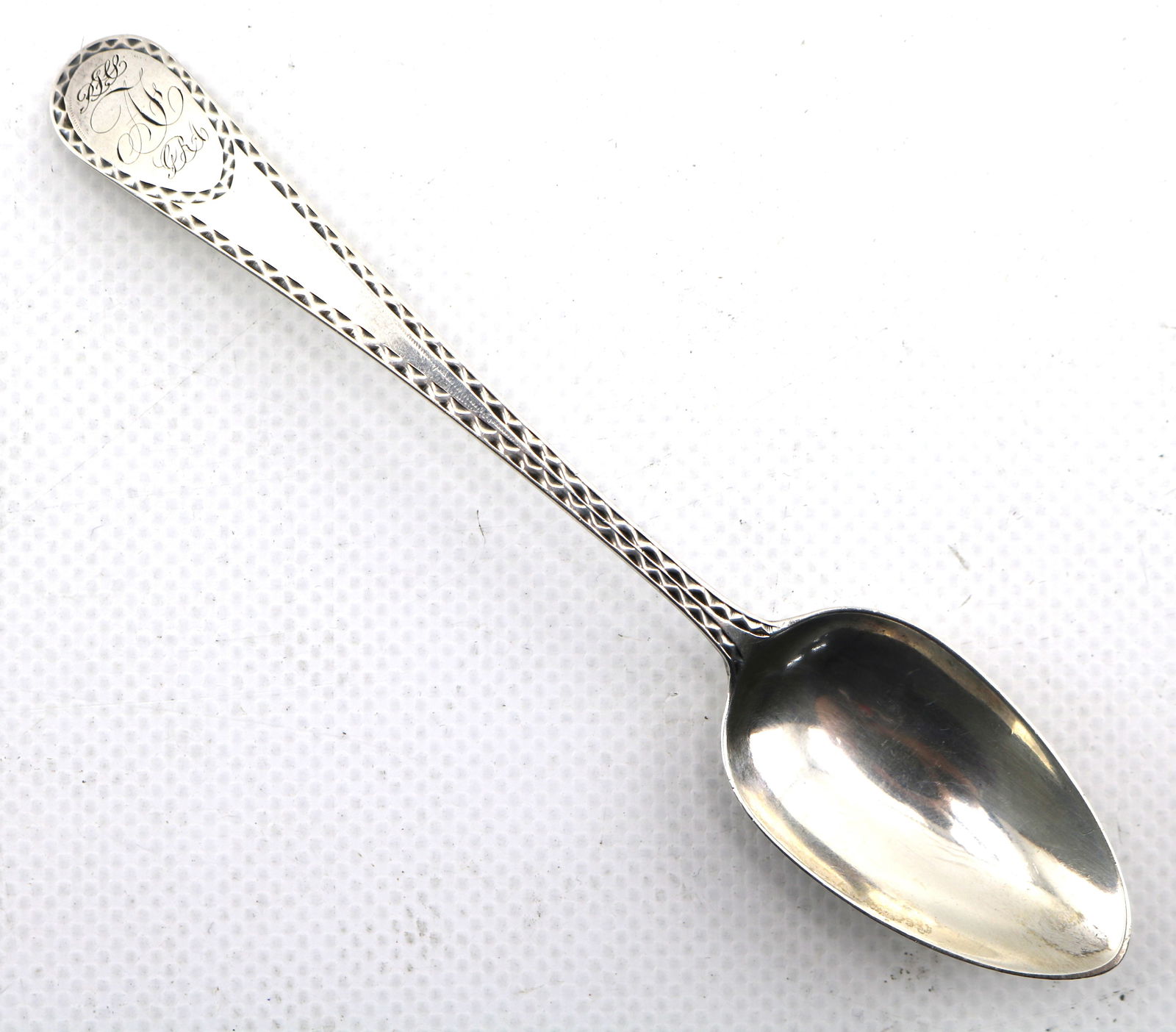 Joseph Richardson Jr. Philadelphia Federal Bright-Cut Coin Silver Teaspoon (1 of 8)